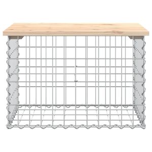 Banco de Jardín de Madera de Pino Natural Sólido, Banco de Patio Compacto y Duradero - Product Image 3