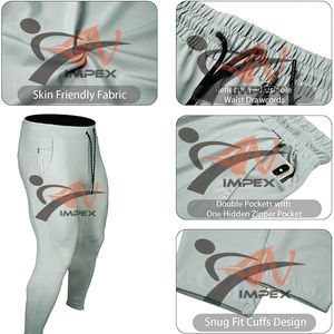 Pantalon de jogging personnalisé pour homme en coton et polyester, survêtement décontracté d'été, pantalon de sport OEM en gros, streetwear, pantalon de survêtement - Product Image 6