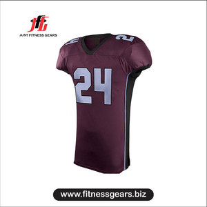 Men's American Football Jersey Pants Set Sublimated Moisture Wicking V-Neck Short Sleeve Mesh Uniform 24 - Product Image 3