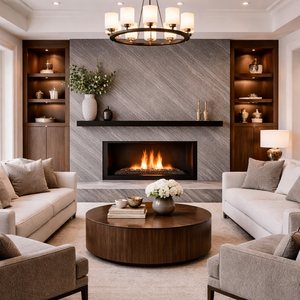 Ocean Black Natural <b>Slate</b> Stone Veneer Flexible Wall Cladding Durable Eco Friendly Sheet for Interior Exterior Wall Design - Product Image 1