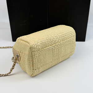 New Arrival Women Embossed Straw Waterproof <b>Square</b> Beach Tote Crossbody Shoulder Bag Modern Soft Vintage Logo Casual Handbag - Product Image 3