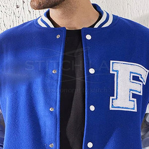 Chaqueta Letterman de Nuevo Estilo, Chaqueta Letterman de Tela de Algodón, Chaqueta Letterman con Acabado Liso, Ropa Casual - Product Image 5