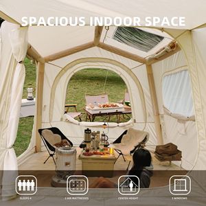 Tenda Gonfiabile da Esterno per SUV, Facile da Montare, per Campeggio e Glamping, 4 Stagioni, Impermeabile, in Tessuto Oxford - Product Image 3