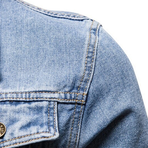 Chaqueta de Mezclilla Clásica para Hombre de Buena Calidad, Estilo Casual y Moderno, Transpirable, Cómoda y Elegante, Chaqueta de Invierno para Exteriores Personalizable - Product Image 6