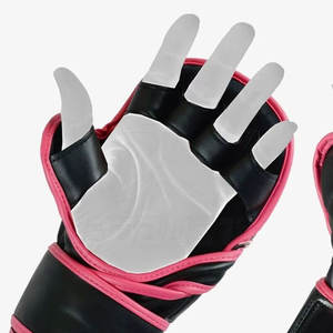 Gants de MMA en cuir avec fermeture auto-agrippante antidérapante et adhérence renforcée, couleurs personnalisables pour la pratique du fitness et des arts martiaux - Product Image 4