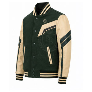 แจ็คเก็ตลดราคาพิเศษ ออกแบบเองได้ตามต้องการ แจ็คเก็ต Letterman สกรีนโลโก้ แจ็คเก็ตฤดูหนาว ผลิตในปากีสถาน - Product Image 3