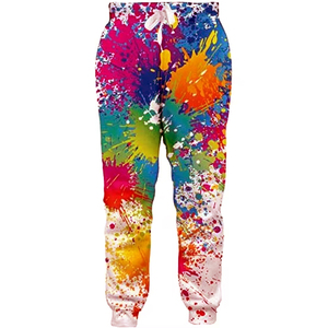 Pantalons de jogging décontractés de haute qualité, colorés, respirants, à séchage rapide, élégants, confortables, légers, en tricot - Product Image 1