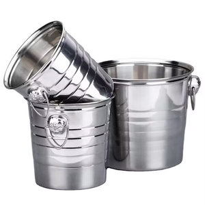 Cubo de Hielo de Acero Inoxidable para Fiestas, Cubo de Hielo para Bar, Herramientas de Bar para Fiestas, Cubos de Hielo Metálicos de Doble Pared Rectos - Product Image 3