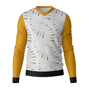 Camiseta Deportiva de Talla Grande para Hombre, Elástica y Cómoda, de Manga Larga, Cuello en V, Otoño 2026, Nuevos Diseños - Product Image 1