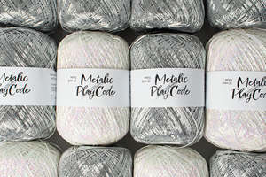 Hilo metálico YARNA (70g) de poliéster para ganchillo, ideal para bolsos de noche, colores vivos, ecológico, suave y refinado al tacto. - Product Image 2