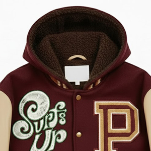 Produit très vendu : veste varsity à capuche pour homme, style vintage, vêtement d'hiver, veste varsity tendance pour homme - Product Image 5