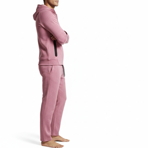 Mens Premium Tracksuit Set <b>Zip</b> Hoodie Sweatpants Custom Logo Private Label Clothing Manufacturer - Product Image 3