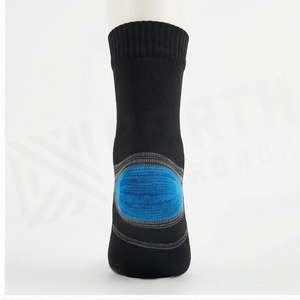 Ankle Socks Blue Black Knitted Breathable Running Socks for Adults Summer Season - Product Image 2