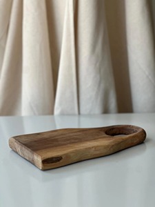 Tabla de Cortar de Madera, Tabla de Cortar de Cocina para Carne y Verduras Orgánicas, Tabla de Cortar Rectangular de Madera de Acacia Natural - Product Image 3
