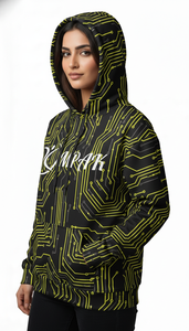 Sudadera con Capucha Unisex Extra Grande de Inspiración Urbana con Estampado de Sublimación Completo para Marcas de Moda Urbana - Product Image 5