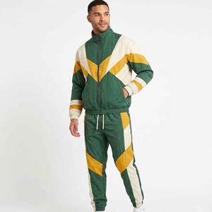 Custom Plain Nylon Tracksuit <b>Jacket</b> Wholesale Windbreaker Tracksuit for <b>Men</b> Sweatsuit Manufacturer Embroidery Zip up Jogger - Product Image 2