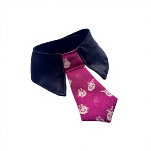 Corbata de Seda Premium para Perro, Tejido Texturizado Tango-Chirimen, Corbata de Alta Gama para Perro con Patrón de Conejo de la Suerte, Disponible en (S) (M) (L) (XL) - Product Image 1
