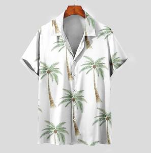 Wholesale Casual <b>Men's</b> Hawaiian <b>Shirts</b> Short Sleeve Aloha Printed <b>Tropical</b> Resort Floral <b>for</b> Beach Vacations - Product Image 1