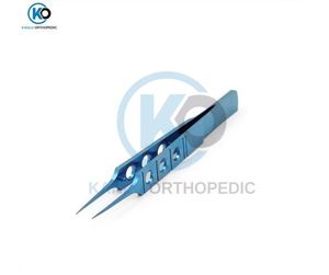 Pinzas de Titanio de Primera Calidad, Duraderas, para Microcirugía, Instrumento Médico/Dental, Uso Hospitalario, Rectas y Curvas - Product Image 2