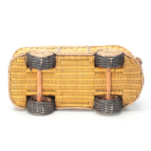 Lindos autobuses de juguete de ratán, mini coches hechos a mano para niños, coches decorativos naturales, autobuses de juguete para niños. - Product Image 4