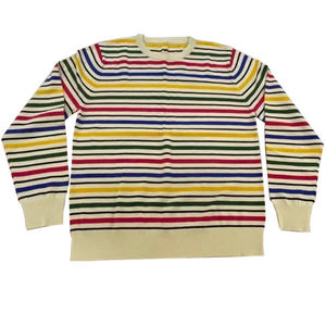 Suéter de punto vintage gris con cuello redondo para hombre, suéter transpirable antiarrugas para otoño - Product Image 2