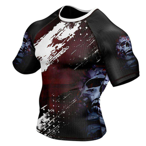 OEM Sports Compression Outfit Athletic Sweat Wicking Quick Dry Base Layer Sublimation Print Body Fitted Shirt MMA BJJ Rash Guard - Product Image 3