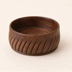 Tazón para Servir Ensaladas de Madera de Acacia Tallado a Mano con Borde Dorado, Diseño Moderno, Ecológico y Duradero, Precio de Fábrica - Product Image 3