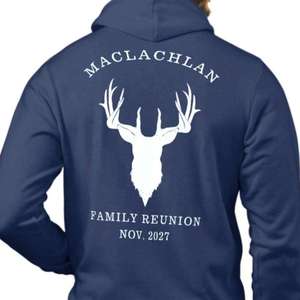 Sudadera con capucha de esquí azul marino con cremallera completa y logotipo personalizado, forro polar cálido, chaqueta con capucha para invierno, ropa deportiva, abrigo suave y grueso para exteriores - Product Image 3