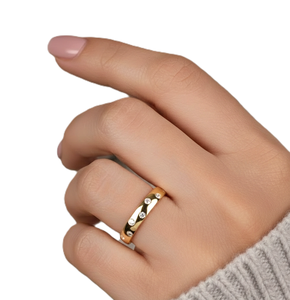 Bague de fiançailles en or massif 10K 14K 18K avec diamant de laboratoire taille ronde, couleur DEF, clarté VS-VVS, sertie clos, certifiée IGI - Product Image 5