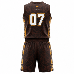 Ensemble de maillot et short de basketball personnalisé par sublimation pour hommes, respirant, séchage rapide, tenue de sport d'équipe - Product Image 2