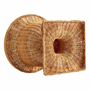 Jarrón de Mimbre Tejido a Mano, Estilo Rústico, Grande, para Piso, Decoración del Hogar con Fibra Natural, Estilo Boho - Product Image 3