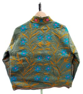 Chaqueta de Algodón Tejida a Mano, Transpirable, con Bordado TNT, Estilo Boho Étnico para Mujer, Otoño/Invierno, Ecológica, Informal para Festivales - Product Image 5