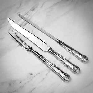 Juego de Cubiertos Minimalistas de Metal con Acabado Mate, Tenedor, Cuchillo, Cuchara, Cucharilla, Aptos para Lavavajillas, para Uso en Restaurantes, Hoteles y Servicios de Catering - Product Image 3