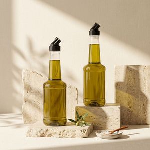 Olive <b>Oil</b> <b>Bottle</b> Marasca Shape PET Plastic 1000ml 1L Clear Silicone Valve Pour Spout for Kitchen Vietnam Factory OEM ODM - Product Image 6