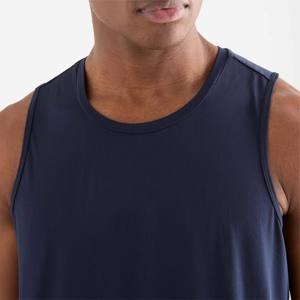 Camiseta sin Mangas para Hombre, Estilo Vintage, Transpirable, Ecológica, de Poliéster/Algodón, para Gimnasio, de Secado Rápido, con Logotipo Personalizado - Product Image 3