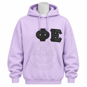 Sudadera Personalizada con Capucha para Hermandades, Estilo Urbano, para Gimnasio, Escuela, Universidad, Equipo Deportivo, Bordado con Letras Griegas - Product Image 1