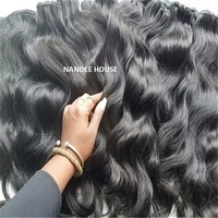 Lots de Cheveux Remy de Haute Qualité en Gros, 100% Cheveux Indiens Bruts Vierges à Cuticules Alignées, Longueur 20 pouces, 100g, NANDEE, Toutes Extensions de Cheveux