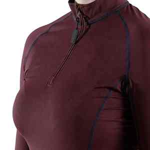 เสื้อขี่ม้าสำหรับผู้หญิง แขนยาว ยืดหยุ่นสูง เหมาะสำหรับการแข่งขันขี่ม้าระดับมืออาชีพ แบบซิป - Product Image 2