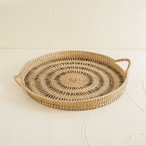 ถาดเสิร์ฟขนมปังผลไม้พร้อมที่จับถาดหวายขนาดเล็กสำหรับตกแต่ง - Product Image 1