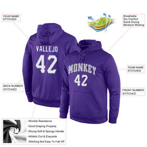 Sweat à capuche personnalisé pour équipe sportive, avec sublimation, nom du club imprimé sur toute la surface, en polaire polyester, fournisseur de sweats à capuche d'entraînement - Product Image 5