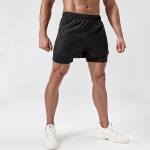 Pantalones Cortos Deportivos Personalizados con Logotipo para Hombre, Hasta la Rodilla, de Secado Rápido, Transpirables, Ecológicos, 2 en 1, para Correr, Gimnasio, Pickleball, Running - Product Image 3