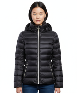 Manteau d'hiver en fourrure de renard pour femme, grande taille, personnalisé, chaud, à capuche zippée, avec chapeau amovible, longueur standard, vente en gros - Product Image 6