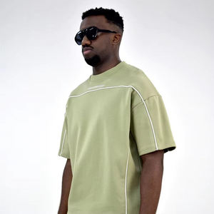 T-shirts pour hommes en coton 100% solide, séchage rapide, prix de gros tendance, faible MOQ, meilleure qualité, confortables, en vente - Product Image 3