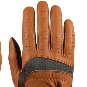 Genuine Leather Golf Glove Right Hand Full Finger Breathable Non-Slip Adjustable Wrist <b>Strap</b> Unisex Sports Model - Product Image 3