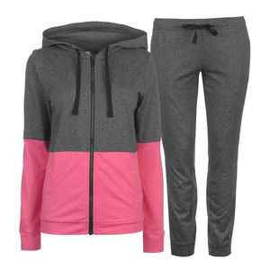Pantalon de survêtement gris en coton imprimé à carreaux pour femme, coupe décontractée, respirant, idéal pour l'hiver - Product Image 1