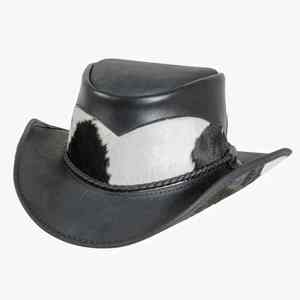 Sombrero Vaquero de Cuero Estilo Western Vintage, Ecológico, Ligero y Ajustable para Hombre y Mujer - Product Image 1