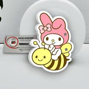 Tuiles magnétiques pour cils en acrylique, motif cœur, papillon, ovale, fleur, éco-responsables, réutilisables, marque privée Hello Kitty Honey Bee - Product Image 4