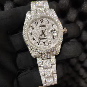 Reloj de Pulsera para Hombre, Estilo Iced Out, con Incrustaciones de Diamantes Moissanite VVS, Último Modelo 2026 - Product Image 1