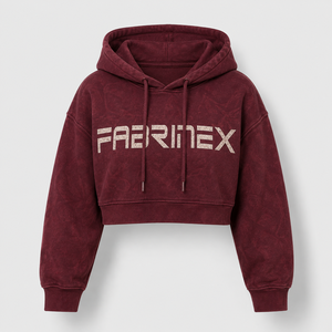 Hoodies courts pour filles, design personnalisé, uniques et très demandés, faible MOQ, meilleur prix pour la saison hivernale, OEM disponible - Product Image 5
