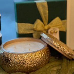 Recipientes decorativos de latón premium para velas, portavelas para centros de mesa de boda. - Product Image 6